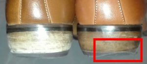 メンズ靴かかと修理 ゴム(素材)の違いを実感