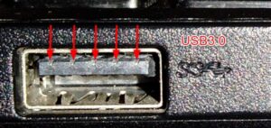 Windowsノートパソコン USB規格の確認